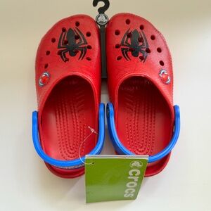 Crocs Marvel Spider-Man Classic Clog, Kids 12/13 (NWT)